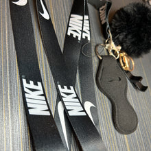 Load image into Gallery viewer, Black Nike Lanyard Set