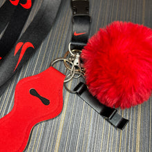 Load image into Gallery viewer, Black &amp; Red Nike Lanyard
