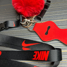 Load image into Gallery viewer, Black &amp; Red Nike Lanyard
